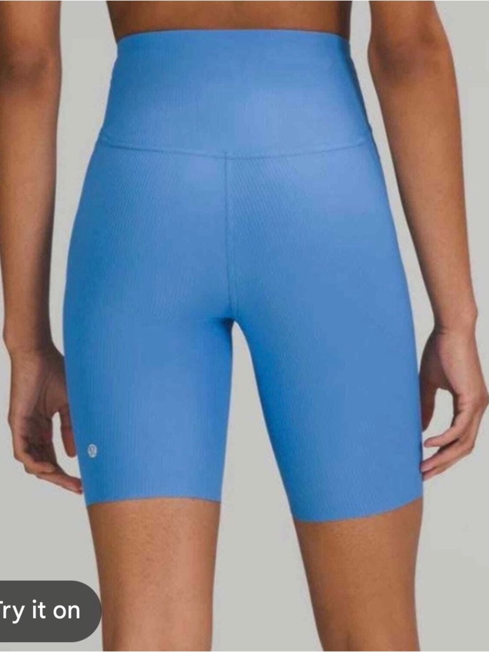 lululemon athletica Blue High-Rise Bike Shorts